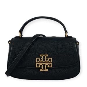 Tory Burch Britten Black Mini Leather Crossbody Bag NWT